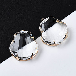 Прозрачные стеклянные подвески&nbsp;GLAA-Q088-025A