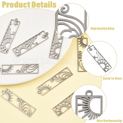 8 шт. 2 стиля подвески из нержавеющей стали 201&nbsp;STAS-YW0011-07