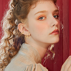 6 шт. серьги-кольца Huggie Hoop из нержавеющей стали 202&nbsp;EJEW-TA0008-63