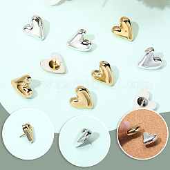 Канцелярские кнопки в форме сердца из смолы&nbsp;AJEW-WH20018-178