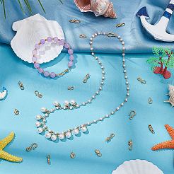 20 шт. 10 стиля S-образных застежек из нержавеющей стали&nbsp;STAS-PH0006-96G