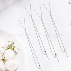 10 шт. 2 мм 304 нержавеющая сталь сингапурская цепочка для изготовления ожерелья&nbsp;AJEW-SC0004-02