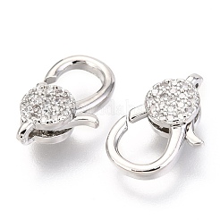 Латунная застежка в виде клешни омара с микропейвом из фианита&nbsp;X-ZIRC-O038-23P