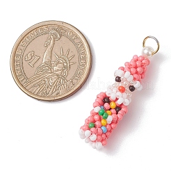 Пасхальные подвески-гномы из стеклянного бисера&nbsp;PALLOY-MZ01037