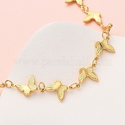 Женские ожерелья-цепочки в форме бабочек из нержавеющей стали 304&nbsp;NJEW-G178-16G