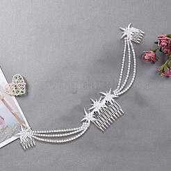 Сплавочная гребенка со стразами для волос &nbsp;MRMJ-WH2007-031P