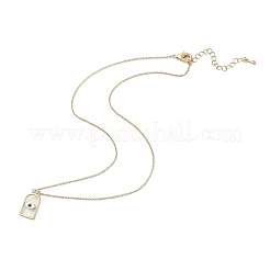 Арка с дурным глазом латунные эмалевые подвески ожерелья&nbsp;LS-NJEW-H051-02G