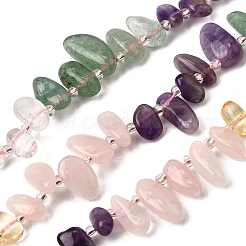 Нити бусин из натурального аметиста&nbsp;G-Z091-A11