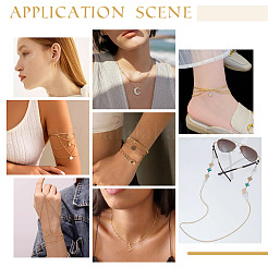 Наборы для самостоятельного изготовления браслетов/ожерельев из латуни и нержавеющей стали&nbsp;DIY-GA0008-16