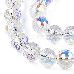 Прозрачные гальванические стеклянные бусины&nbsp;X-EGLA-TAC0003-04L