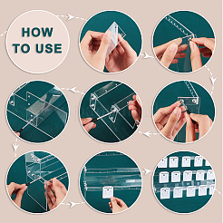 3-ярусные собранные акриловые подставки для серег&nbsp;EDIS-WH0006-53