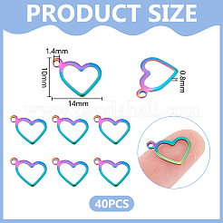 40 шт. подвески из нержавеющей стали 304&nbsp;STAS-UN0059-80RC