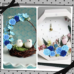 1 комплект самоклеящейся нетканой ткани с розами&nbsp;DIY-SC0032-32A