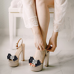 2 шт. съемный бант из полиэстеровой ленты для украшения обуви&nbsp;FIND-FG0003-03C