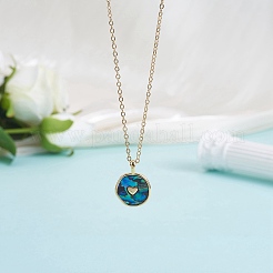 Подвески из натуральной раковины морского ушка/пауа&nbsp;KK-SZ0002-38A