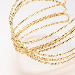 Браслет из латунной манжеты&nbsp;BJEW-P168-D01