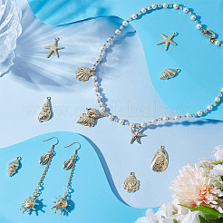 18 шт. 9 стиля подвески из сплава серии Ocean&nbsp;FIND-UN0007-28