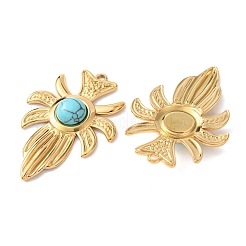 Синтетические бирюзовые подвески&nbsp;LS-STAS-Z177-07G-02