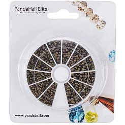 Зажимные бусины из латуни&nbsp;KK-PH0035-29AB