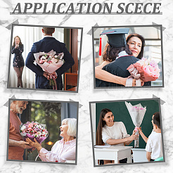 80 шт. 8-х цветная подарочная упаковочная бумага для цветов&nbsp;DIY-CU0001-01