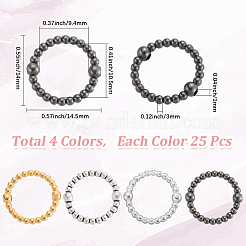 100шт. 4-цветная литая рамка для бусин&nbsp;FIND-SC0017-82