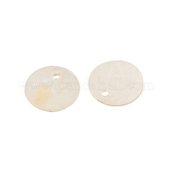 Натуральные подвески в форме диска из оболочки Capiz&nbsp;SHEL-HY0001-20A