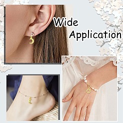 10шт 10 стиля латунные микропаве прозрачные кубические подвески из циркония&nbsp;KK-CJ0002-49