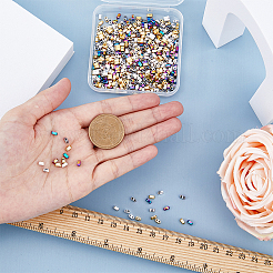 180 шт. 3-цветные гальванизированные немагнитные синтетические гематитовые бусины&nbsp;G-FH0002-10