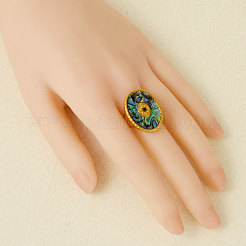 Открытые кольца-манжеты из нержавеющей стали 304 с натуральными ракушками для женщин.&nbsp;QD6142-4