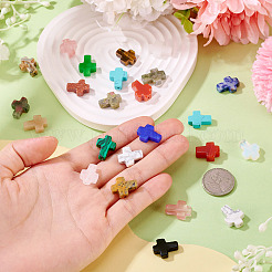 1 нить бусин из натуральных и синтетических смешанных драгоценных камней&nbsp;G-TA0002-83