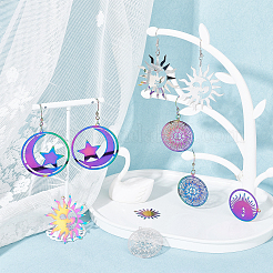 20 шт. 5 стиля филигранных подвесок из нержавеющей стали 201&nbsp;STAS-SC0002-66