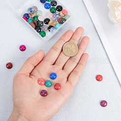 Природные и синтетические драгоценный камень кабошоны&nbsp;G-PH0034-39-WH