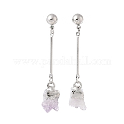 Серебристые серьги&nbsp;EJEW-L196-01