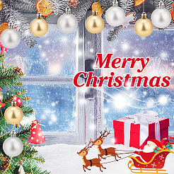 2 комплект 2-х цветных пластиковых шаров&nbsp;DIY-GA0005-40B