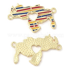 Подвески из латунной эмали&nbsp;KK-K332-33G-02