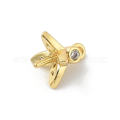 Подвески-гвоздики из латуни с микропаве из кубического циркония&nbsp;LS-KK-E791-17G