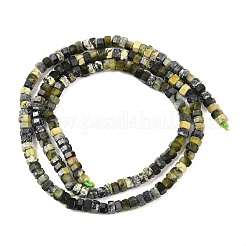 Бусы из натуральной желтой бирюзы (яшмы)&nbsp;G-G345-C10-2x4mm