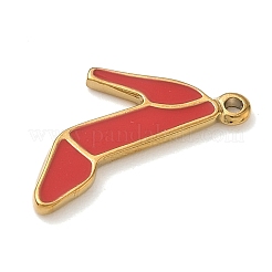 Подвески из нержавеющей стали 304 с эмалью&nbsp;STAS-I359-02G-03A