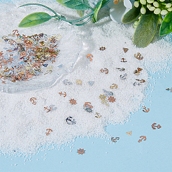 800 шт. 16 стиля океанская тематика латунные кабошоны для нейл-арта&nbsp;MRMJ-FH0001-22