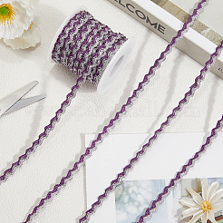 Лента для отделки из блестящего полиэстера с металлическим волнистым эффектом&nbsp;OCOR-GF0004-47H