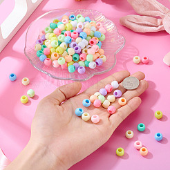 200шт непрозрачные акриловые европейские бусины&nbsp;SACR-TA0001-58