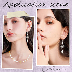 40 шт. 2-х цветные латунные подвески-коннекторы в виде солнечного затмения&nbsp;KK-BBC0011-64