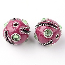 Ручной Индонезия круглых бусин IPDL-I001-13AS