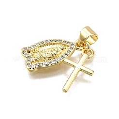Стойки обшивки латунь микро проложить Циркон подвеску&nbsp;KK-D343-13G
