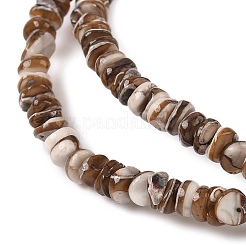 Нити бусин из натуральной черной ракушки для губ SSHEL-F304-02A