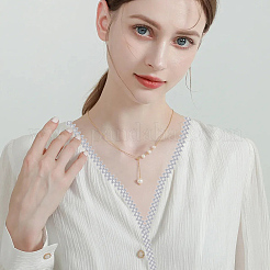 Кружевные ленты из полиэстера&nbsp;OCOR-WH0082-20B