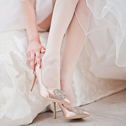 2 пара пряжек для обуви из сплава со стразами&nbsp;FIND-FG0004-05