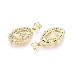 Латунные микро проложить кубического циркония подвески&nbsp;KK-T071-91G