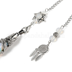 Опалитовый конус биолокационный маятник большие заостренные подвески&nbsp;AJEW-Z041-01A-AS