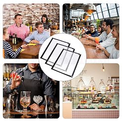 Держатели для меню из пвх&nbsp;AJEW-WH0300-01E